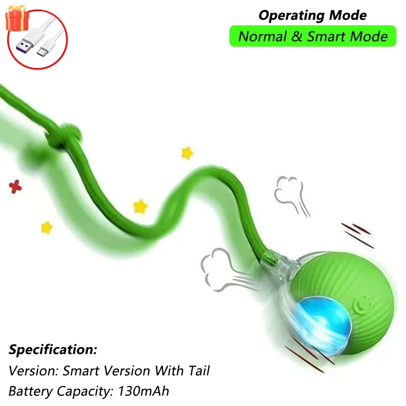 360° Auto-Rolling Cat Toy Ball