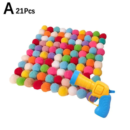 Plush Ball Cat Launcher Set