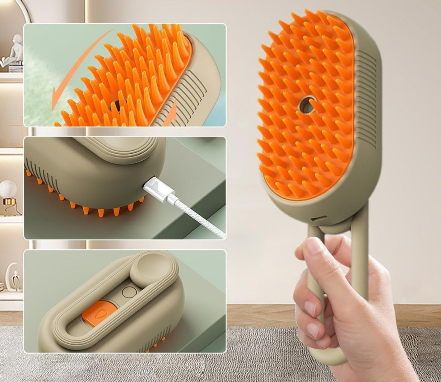 GroomPro Steam Brush